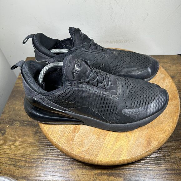 Nike Air Max 270 Shoes Mens Size 13 Triple Black AH8050-005 Sneakers Athletic - Picture 1 of 8